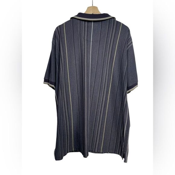 5 for $25🔥Knights Sportswear Vintage Vertical Striped Polo Shirt Big 2X - Picture 2 of 4